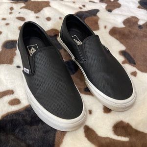 Vans | Perf Leather Slip-On | Black | Women’s Size 10 | Men’s Size 8.5